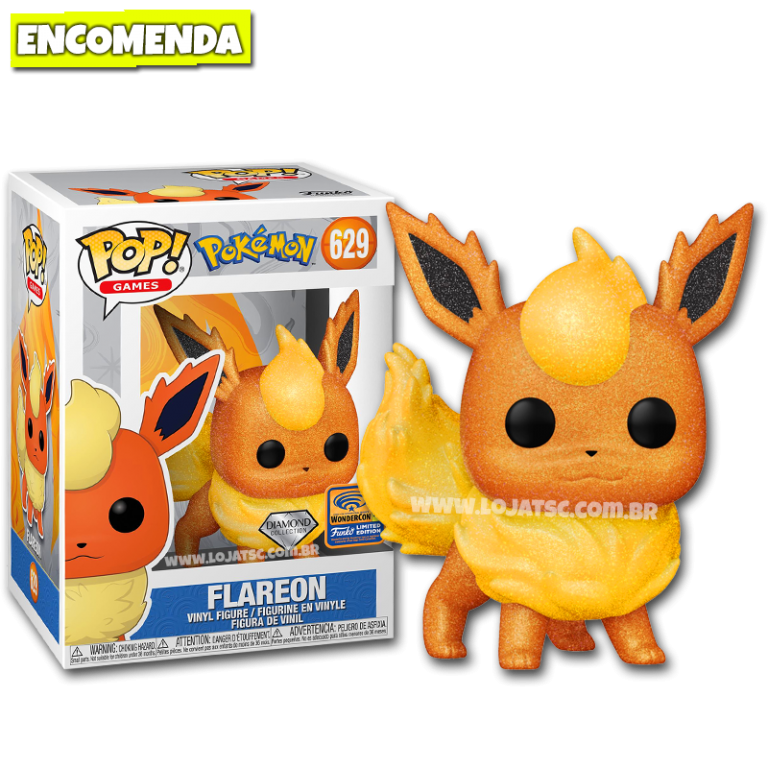 Funko Pop Pok Mon Flareon Diamond Loja Tsc