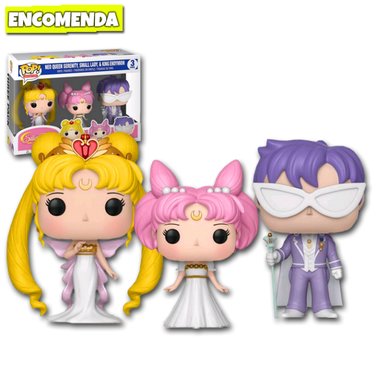 neo queen serenity and king endymion and small lady