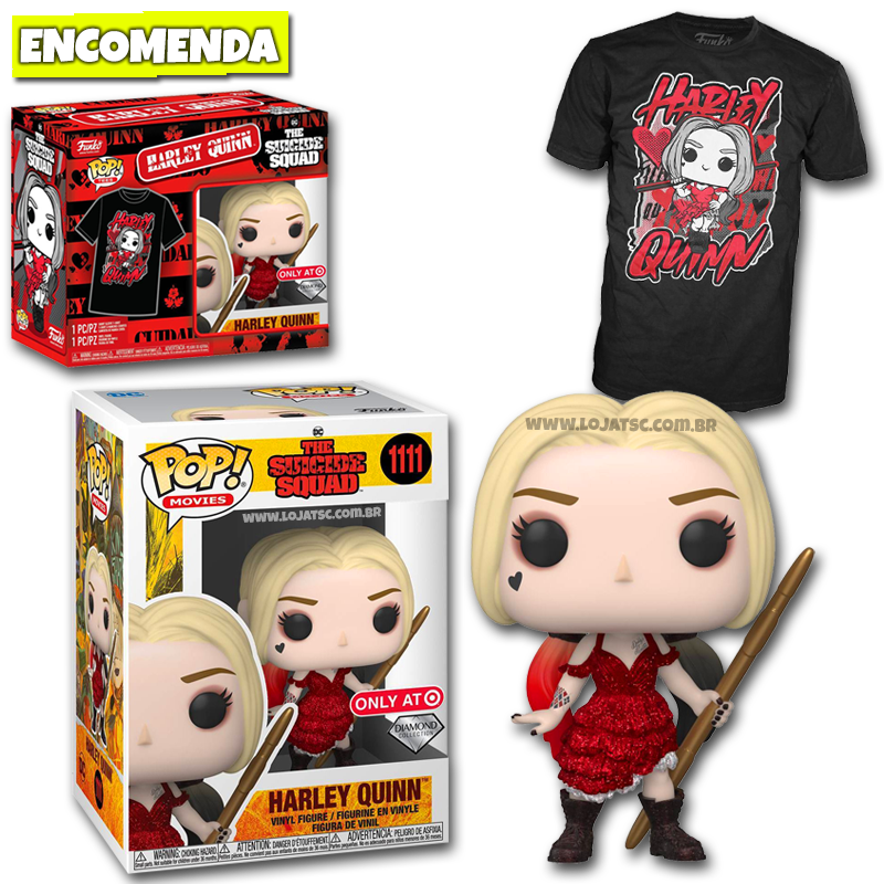 Funko Pop O Esquadrão Suicida Harley Quinn 1111 Diamond Box