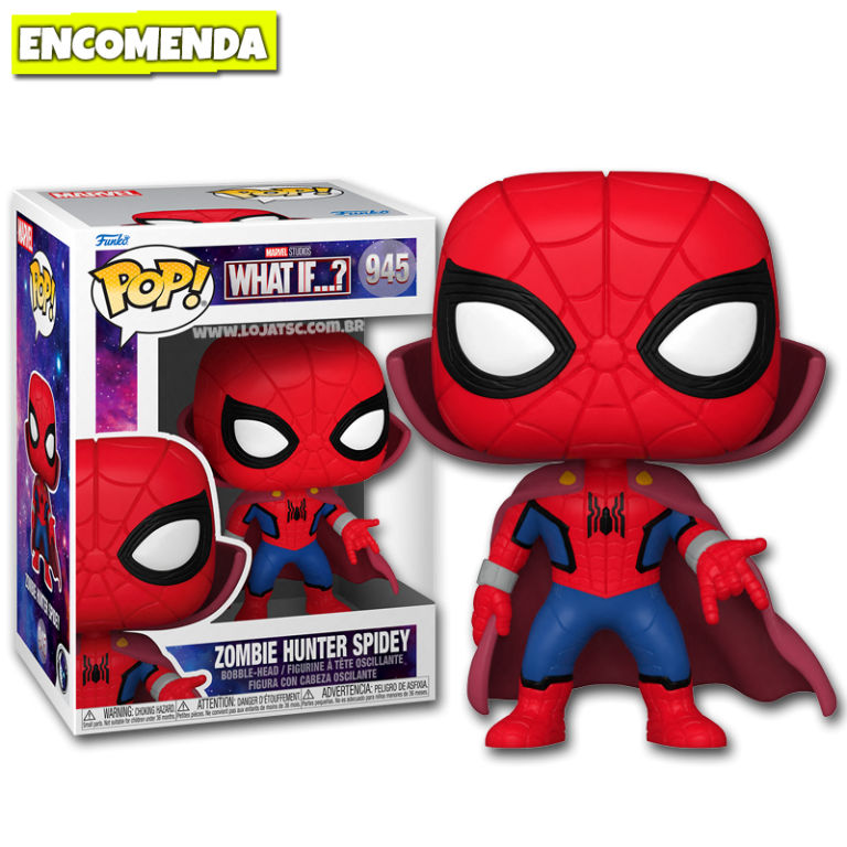 Funko Pop! Marvel - What If...? - Zombie Hunter Spidey #945 - Loja TSC