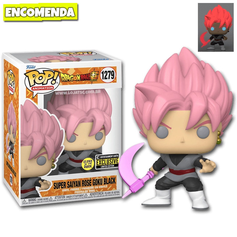 Funko Pop! Dragon Ball Z – Super Saiyan Rosé Goku Black #1279 GITD ...