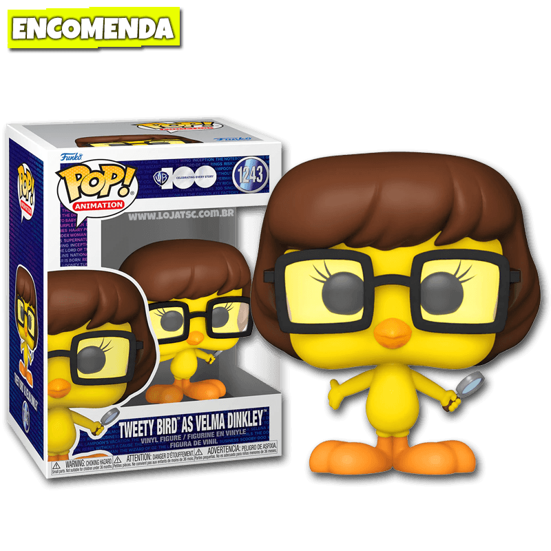  Funko Pop! Animation: WB 100 - Looney Tunes, Tweety Bird as Velma  Dinkley : Toys & Games