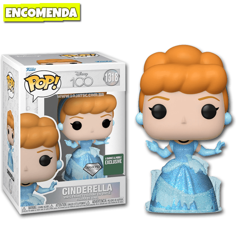 Funko Pop Disney 100 Cinderela 1318 Diamond Loja Tsc