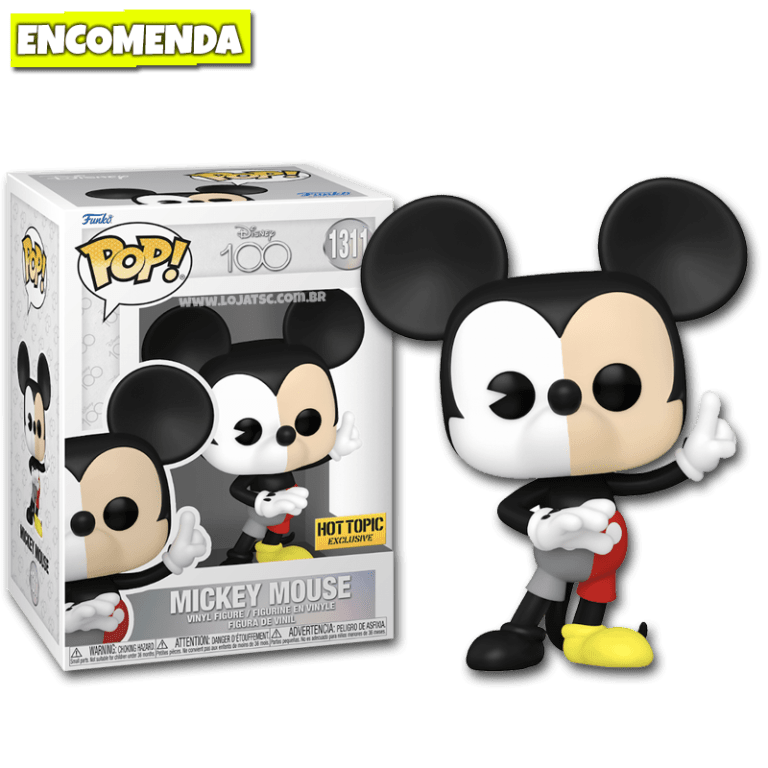 Funko Pop Disney 100 Mickey Mouse 1311 Loja Tsc