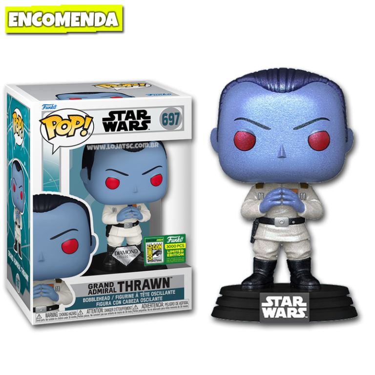 Funko Pop! Star Wars - Grand Admiral Thrawn 697 Diamond - Loja TSC